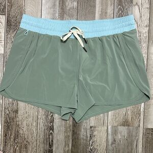 Women's Athletic Shorts Fish Hippie with Blue Waistband NWOT